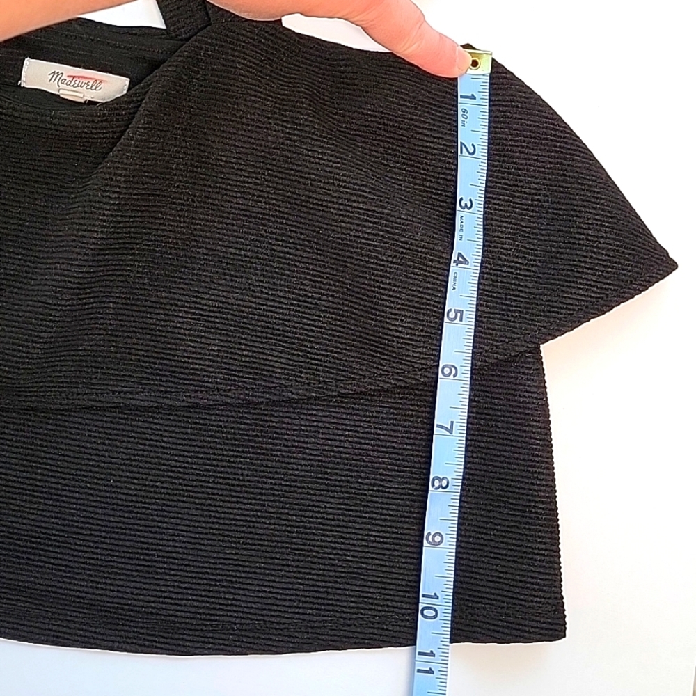 Madewell Texture & Thread Flouncy Tiered Crossback Tank Top Black Small Bohemian - Picture 15 of 15